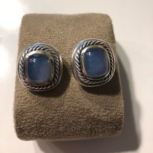 Gently used David Yurman chalcedony earrings